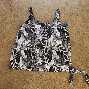 New! Swimsuits for all SZ 26 printed tankini top .